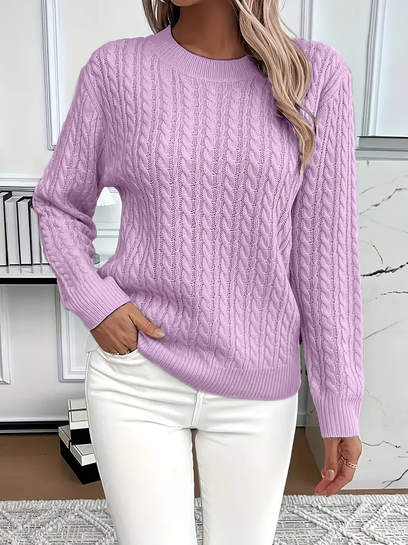 Xandra - Elegante maglione caldo in maglia