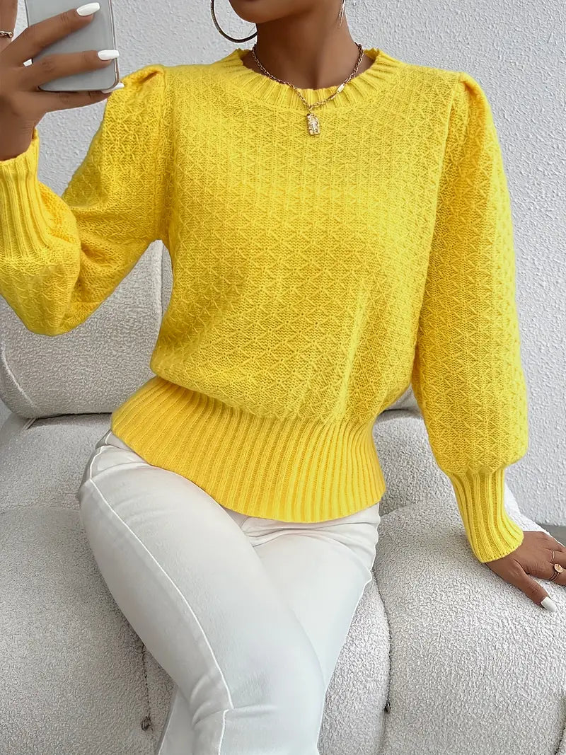 Alma - Elegante maglione lavorato a maglia con motivo a rombi