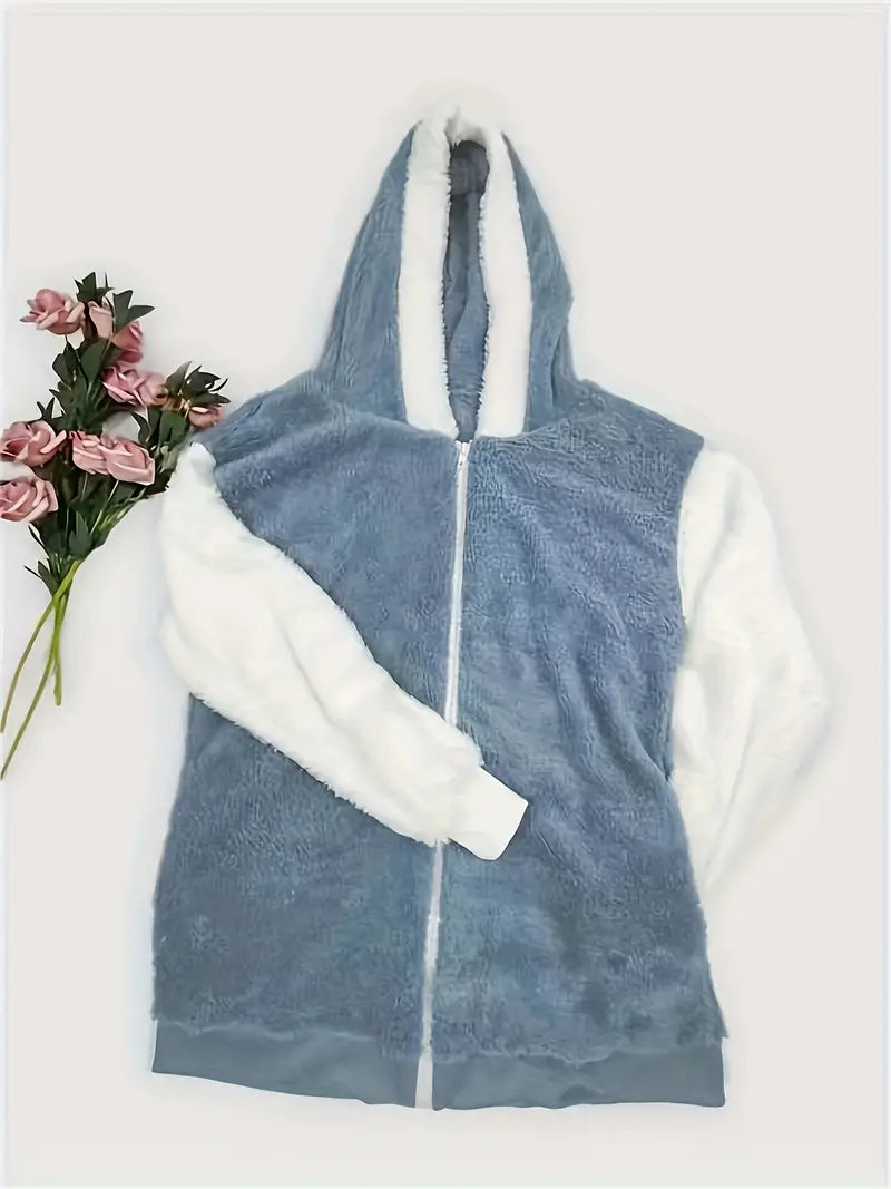 Lorane - Cappotto soffice con cappuccio