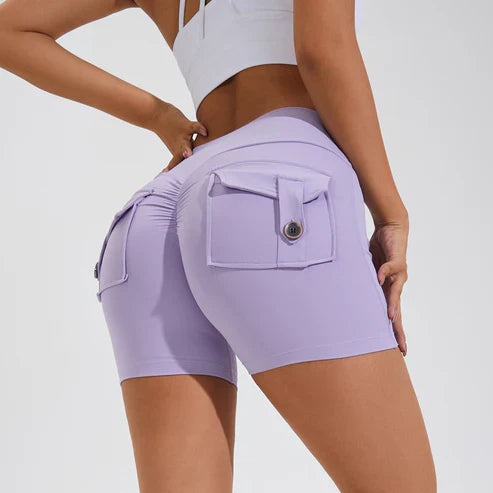 Louisa - Pantaloncini a vita alta con effetto lifting fianchi