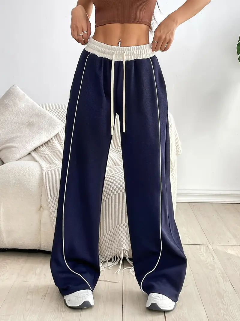 Bethany - Pantaloni da yoga a vita alta per donna con blocchi di colore