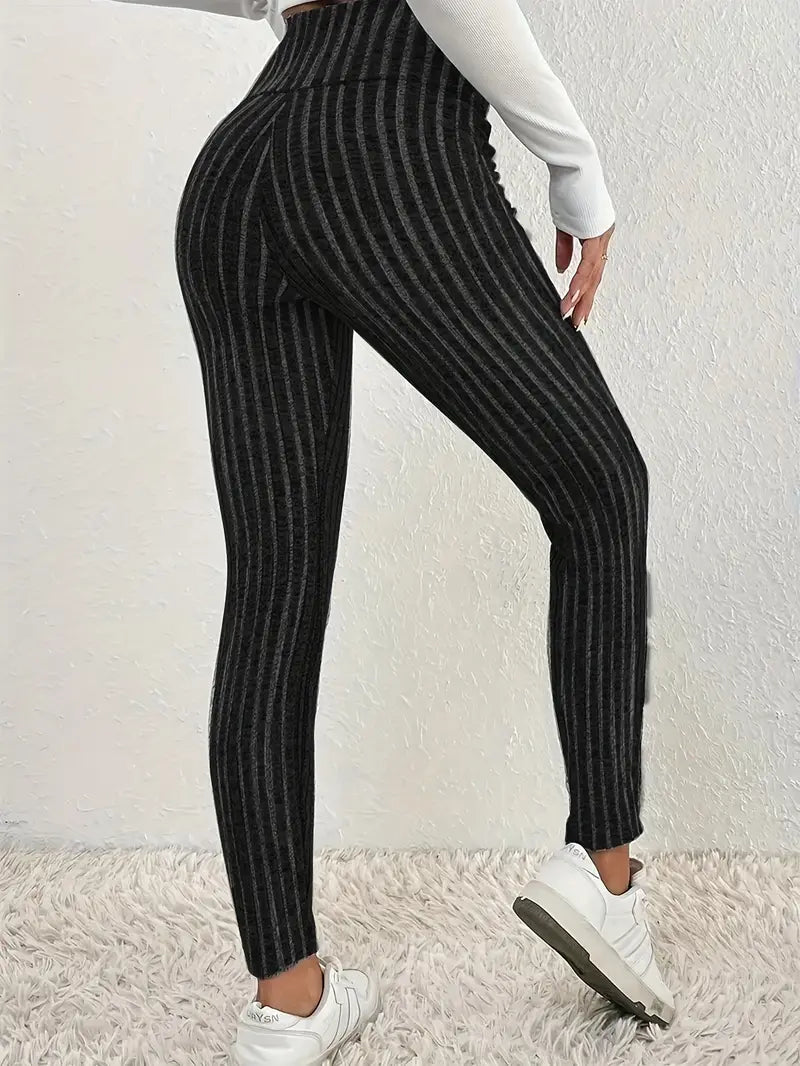 Celia - Eleganti leggings a vita alta foderati in pile per donna