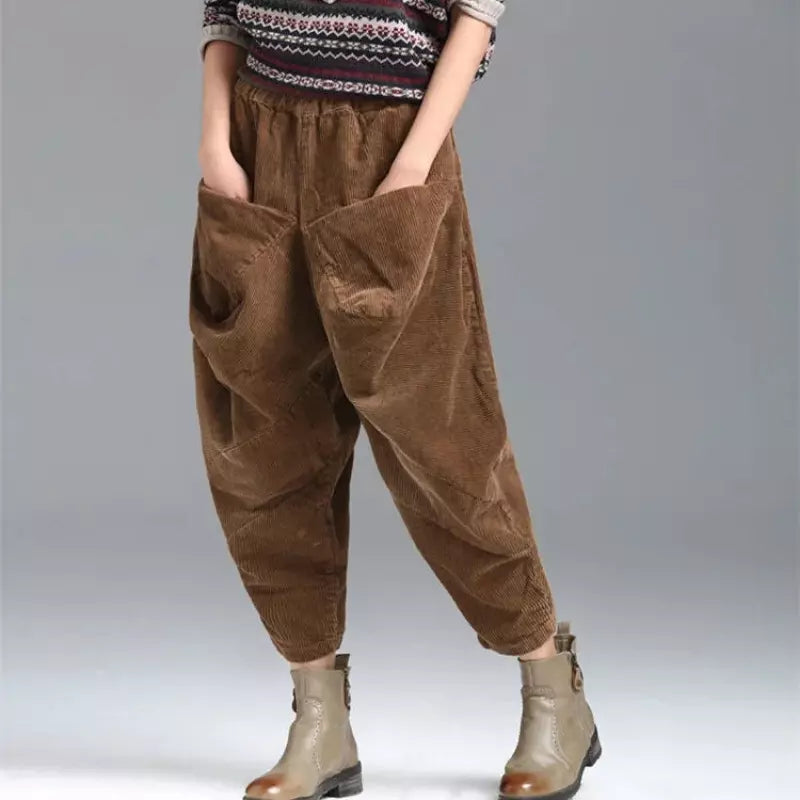 Martha - Pantaloni harem invernali larghi