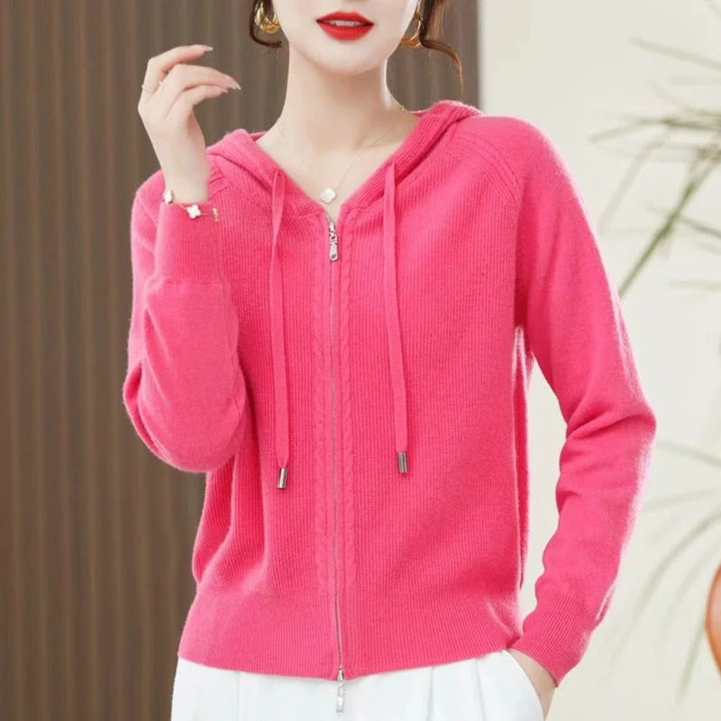 Alice - Maglione con cappuccio in cashmere