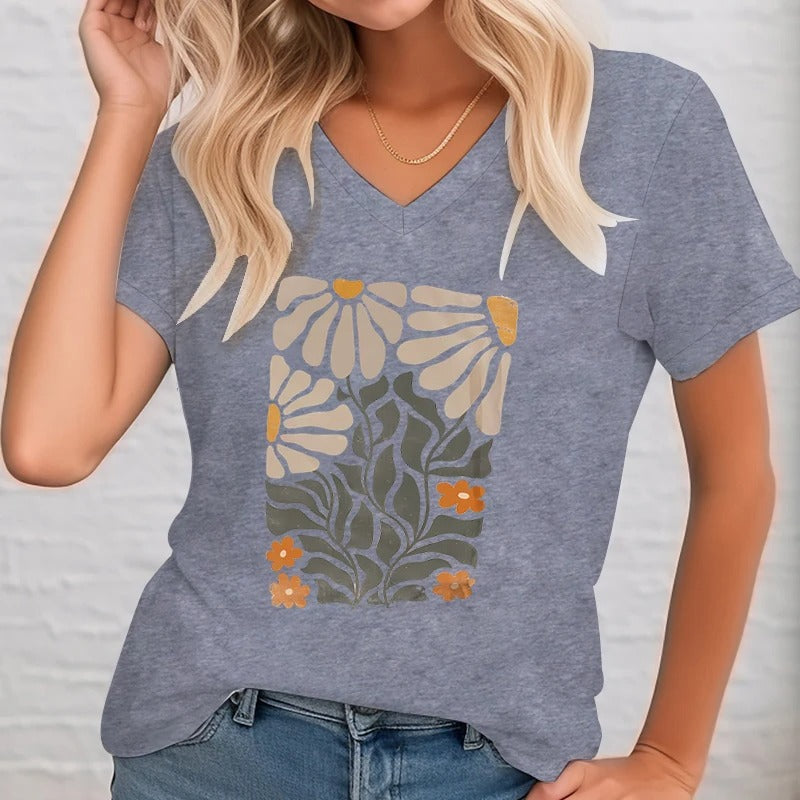 Annabelle - Camicia con illustrazione floreale vintage