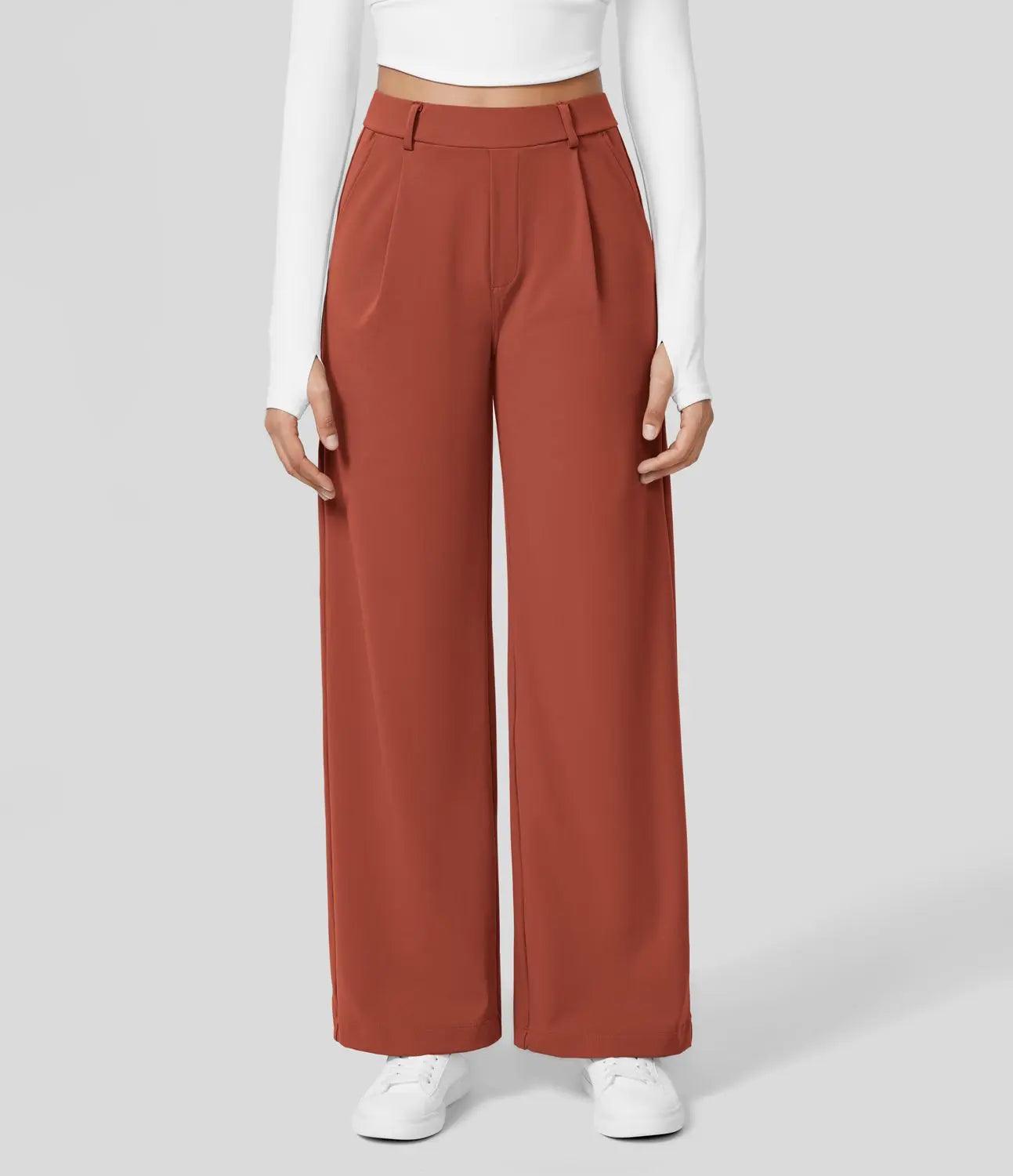 Natalya - Pantalone casual a gamba dritta con stile elegante