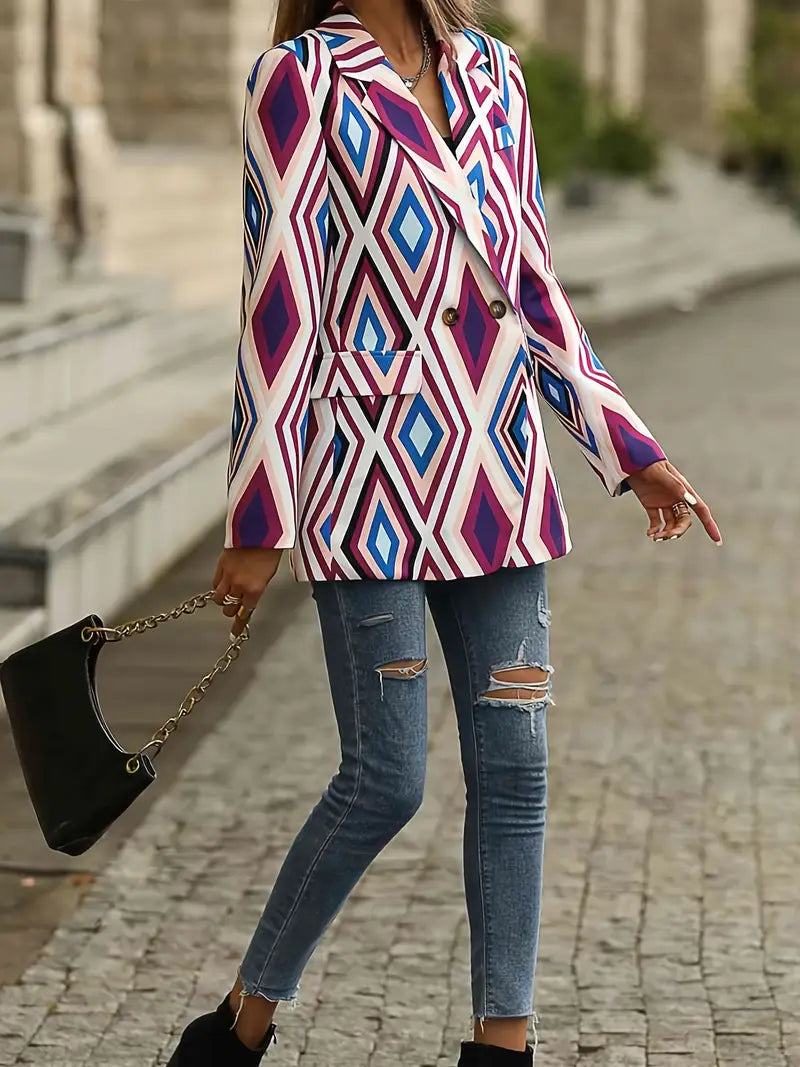 Beryl - Blazer elegante con stampa geometrica