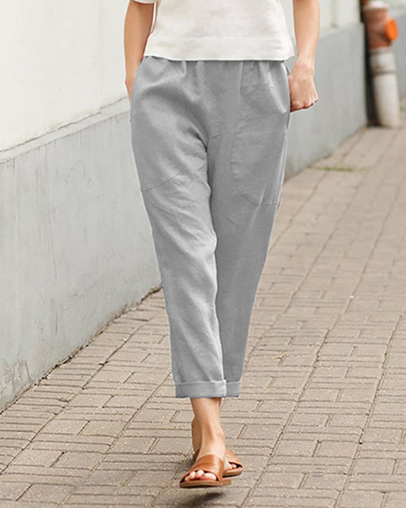 Rilynn - Pantaloni Comodi e Informali con Grandi Tasche