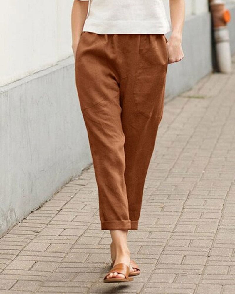 Rilynn - Pantaloni Comodi e Informali con Grandi Tasche