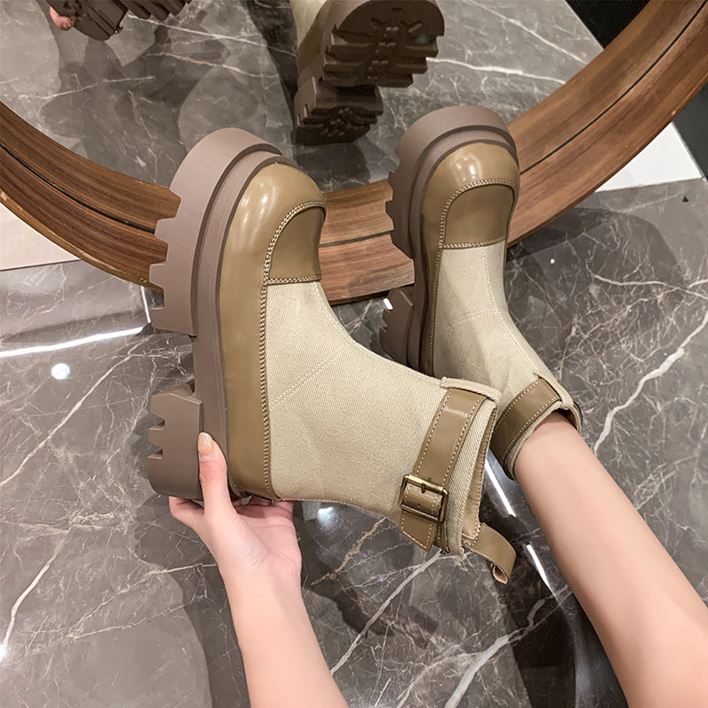 Louise - Stivaletti con plateau da donna