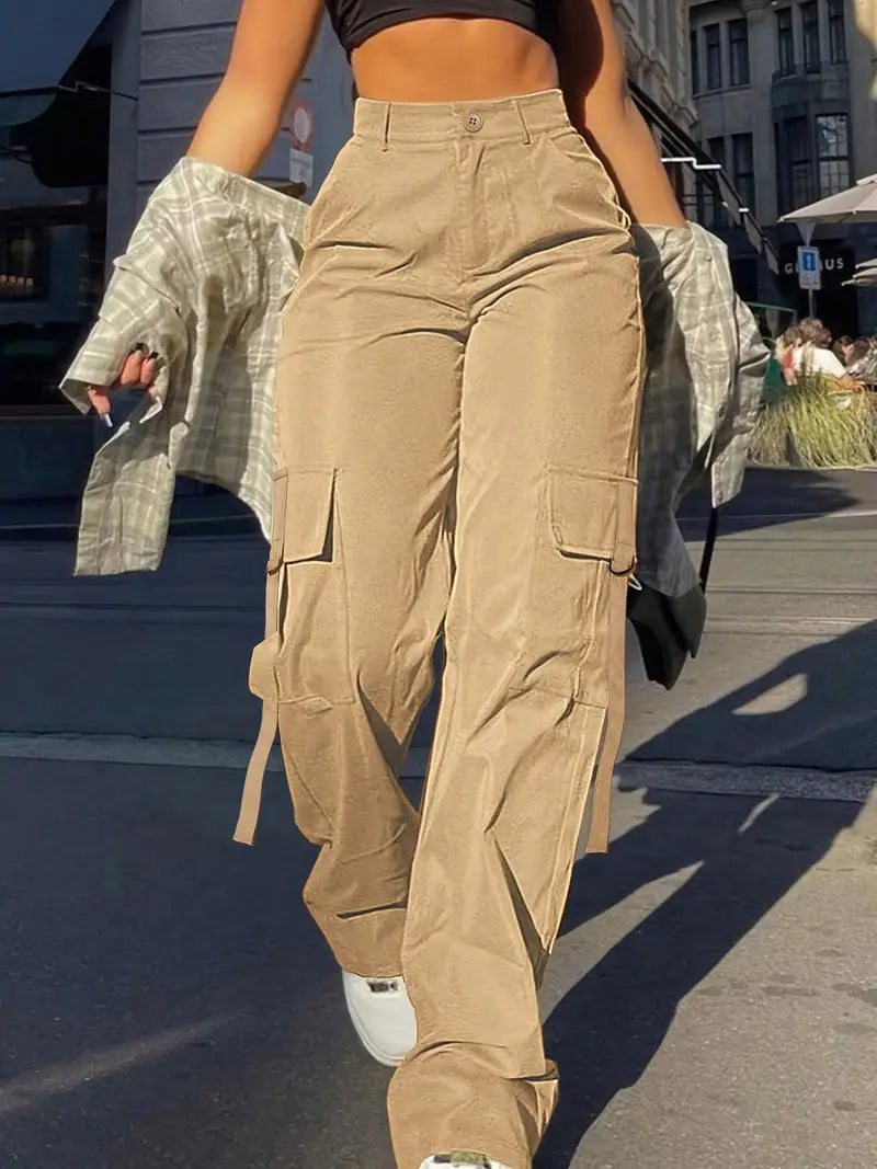 Celia - Pantaloni cargo semplici