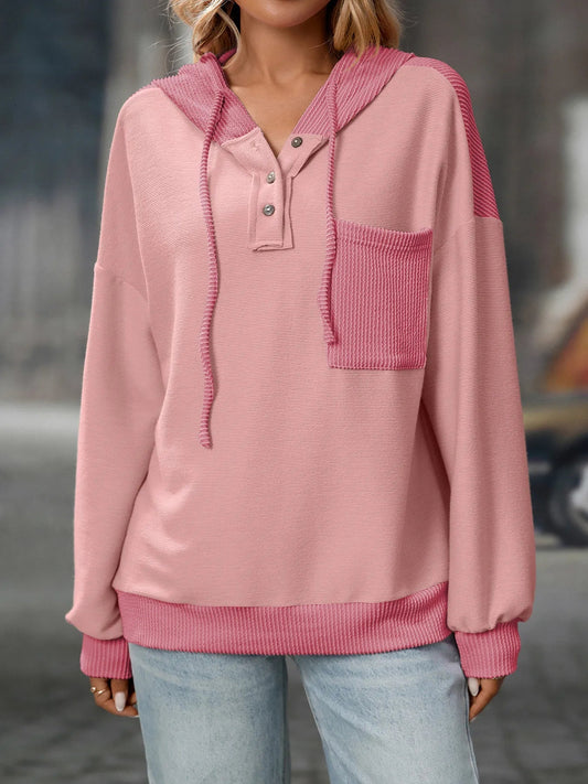 Seraphine - Giacca elegante e casual con cappuccio e coulisse