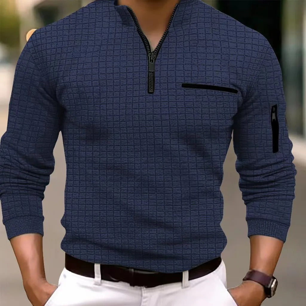 Gustin - Elegante Camicia a Quadri a Maniche Lunghe