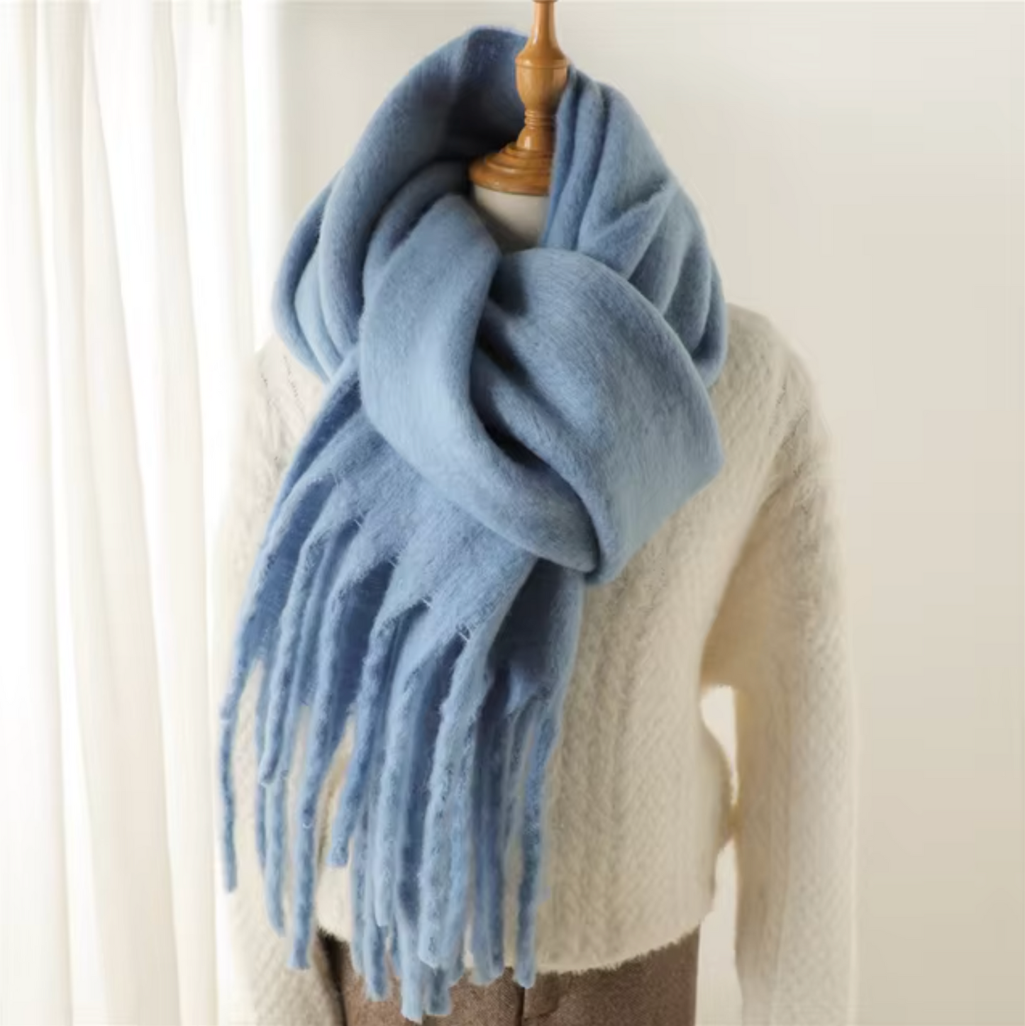 Oneka - Sciarpa invernale in cashmere