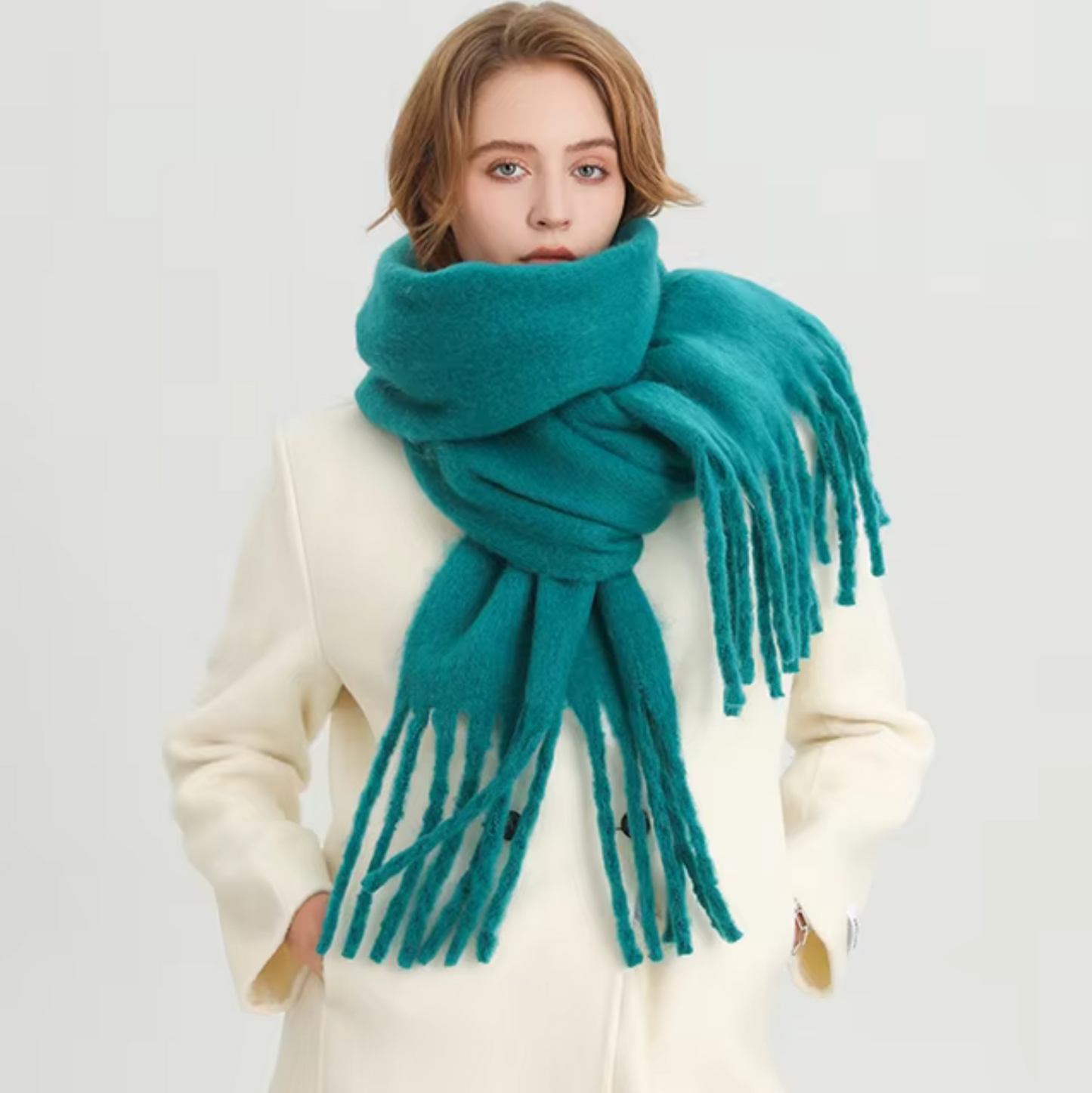 Oneka - Sciarpa invernale in cashmere