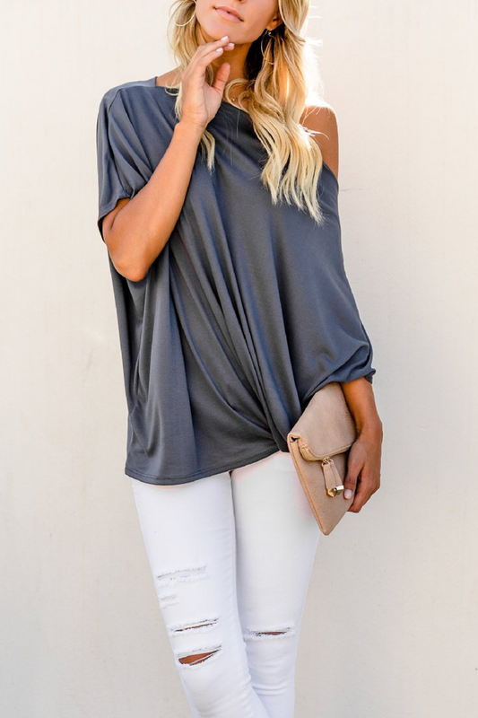Cherry - Blusa elegante monospalla