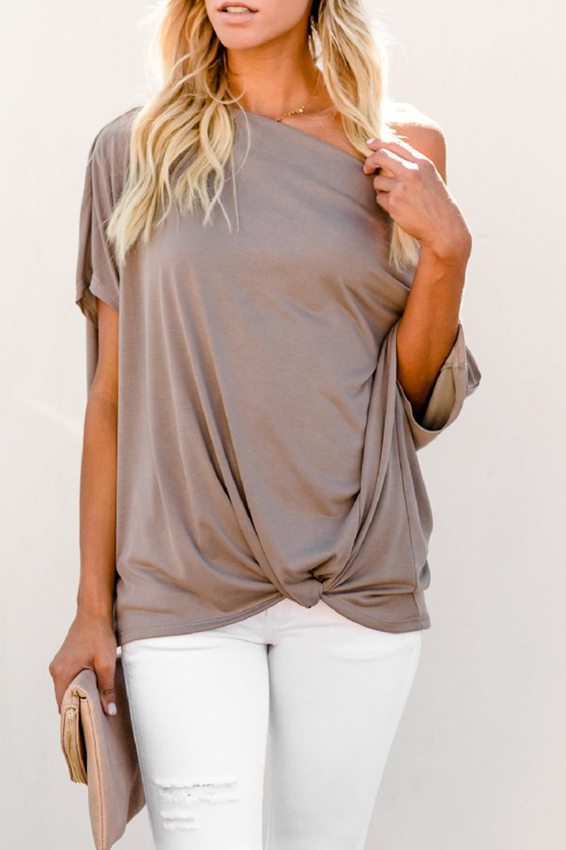 Cherry - Blusa elegante monospalla