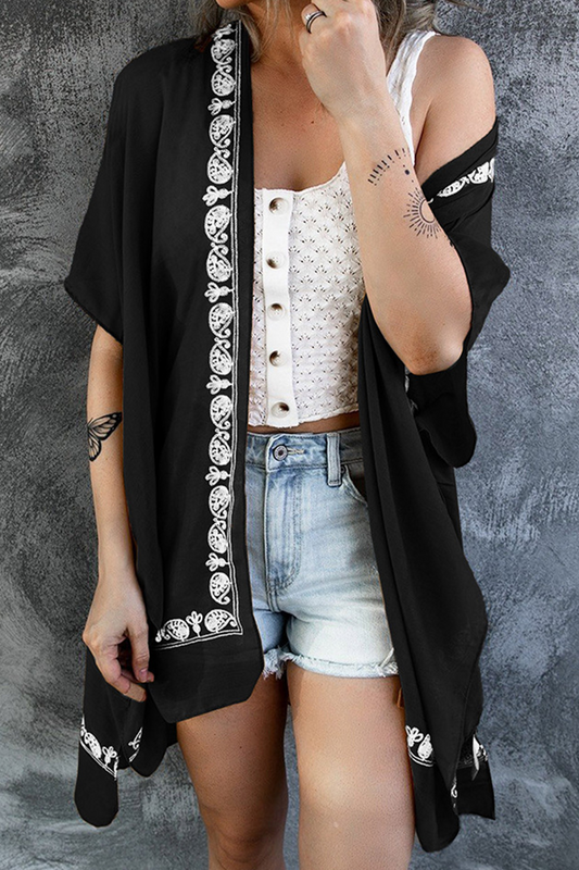 Melany - Giacca informale a maniche corte con pizzo