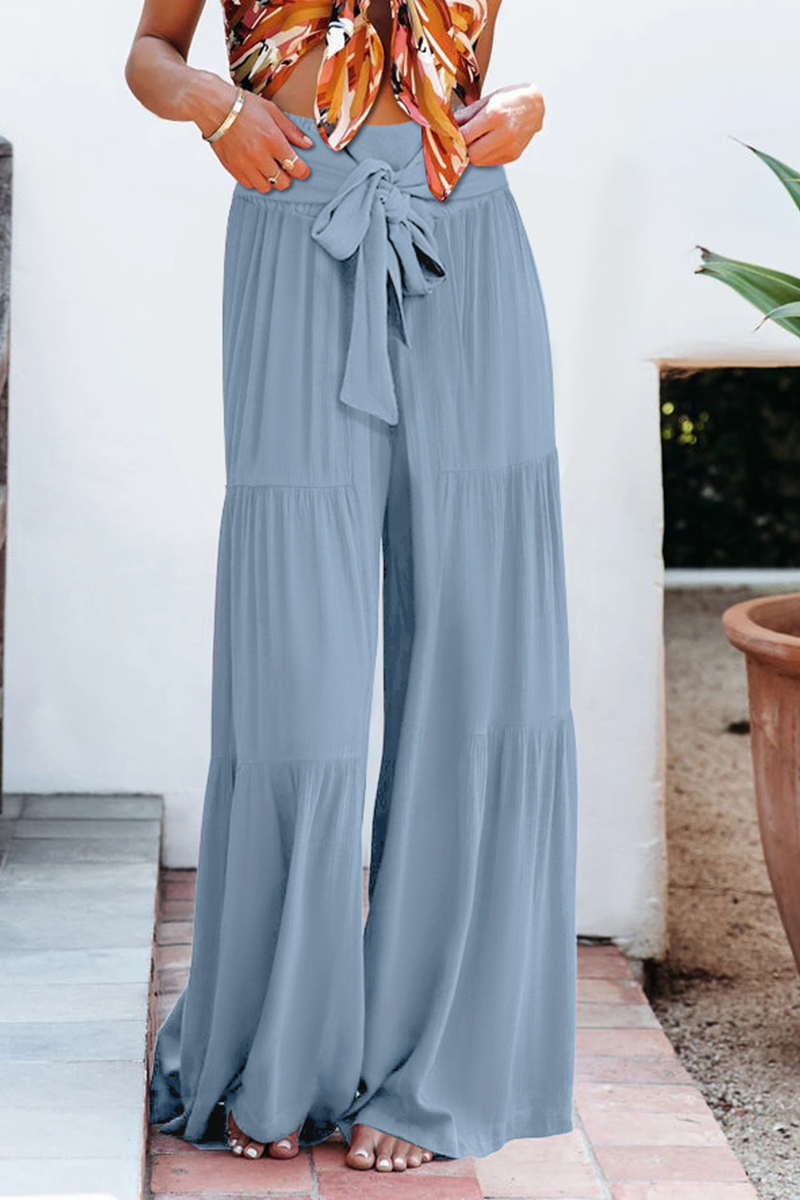 Zenitha - Pantaloni a Gamba Larga a Vita Alta, Stile Casual e Morbido