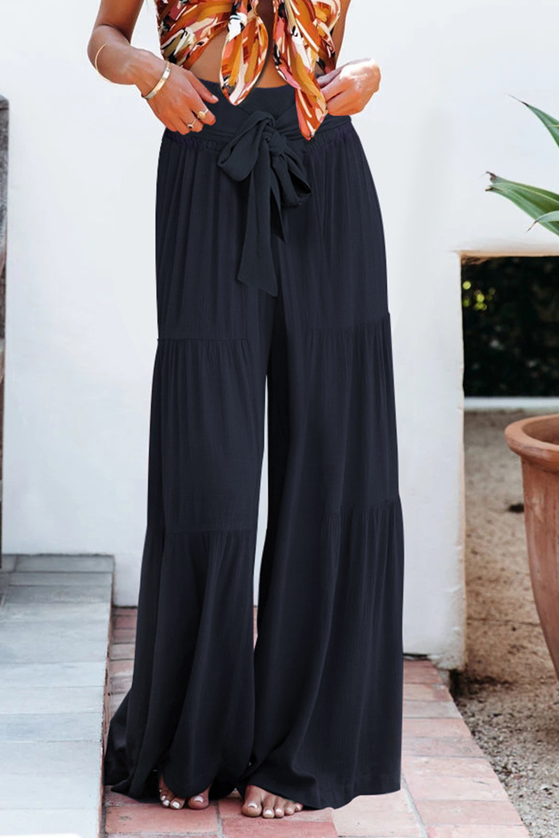 Zenitha - Pantaloni a Gamba Larga a Vita Alta, Stile Casual e Morbido