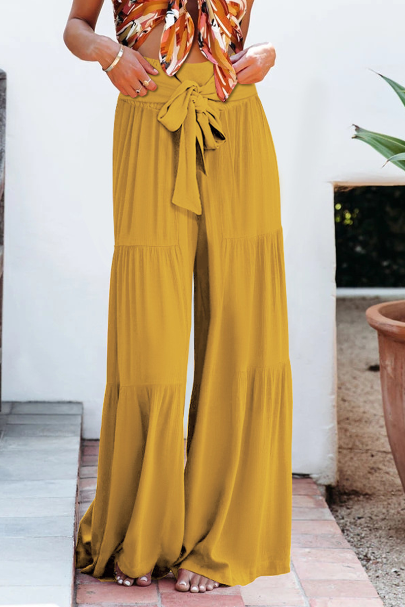Zenitha - Pantaloni a Gamba Larga a Vita Alta, Stile Casual e Morbido