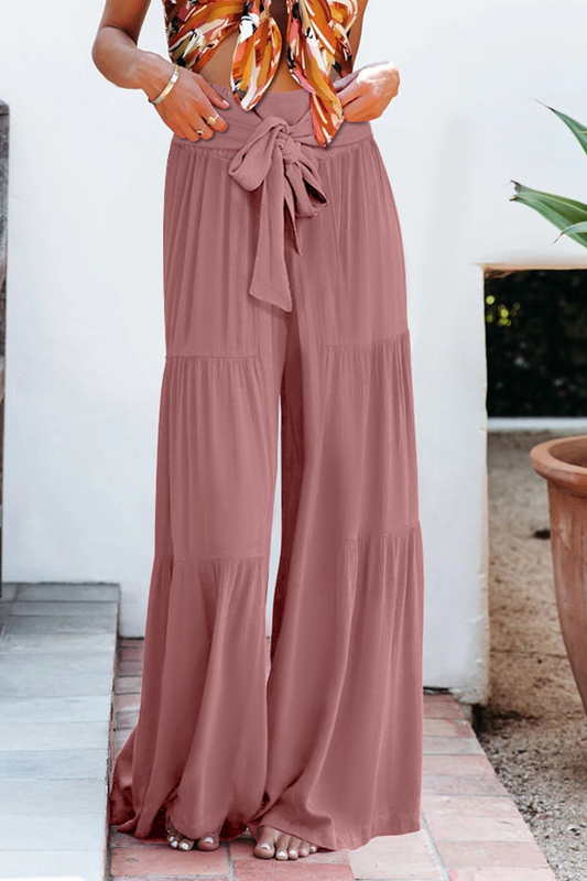 Zenitha - Pantaloni a Gamba Larga a Vita Alta, Stile Casual e Morbido