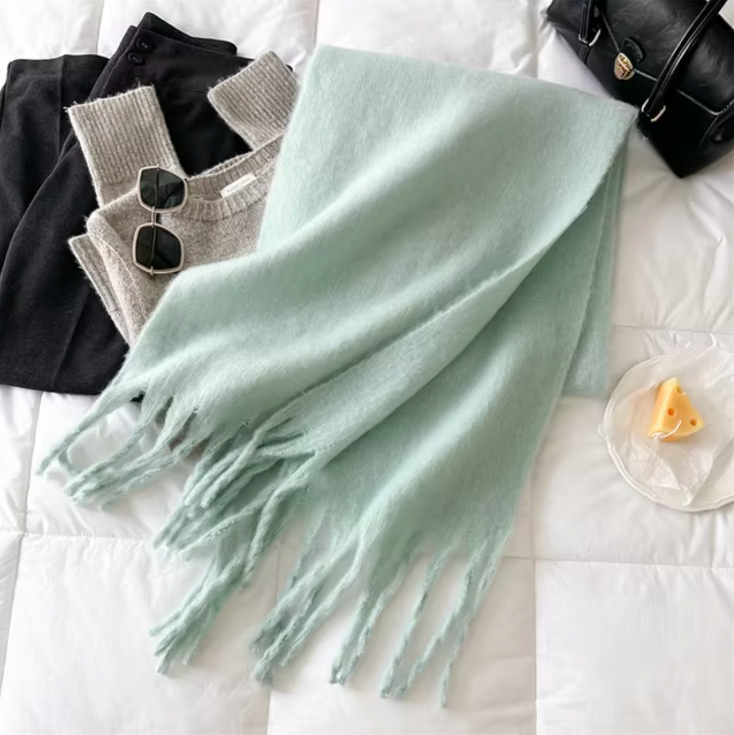 Oneka - Sciarpa invernale in cashmere