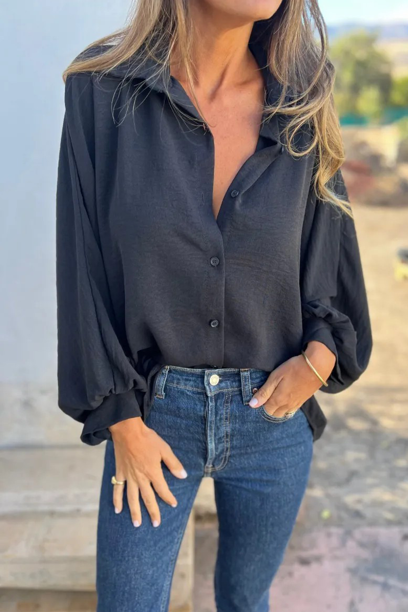 Leandra - Blusa elegante e casual a maniche lunghe