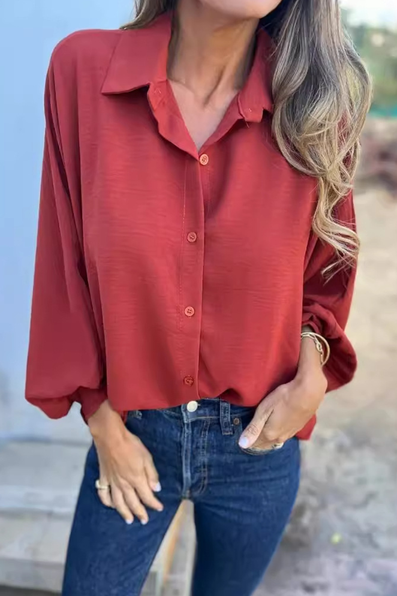 Leandra - Blusa elegante e casual a maniche lunghe