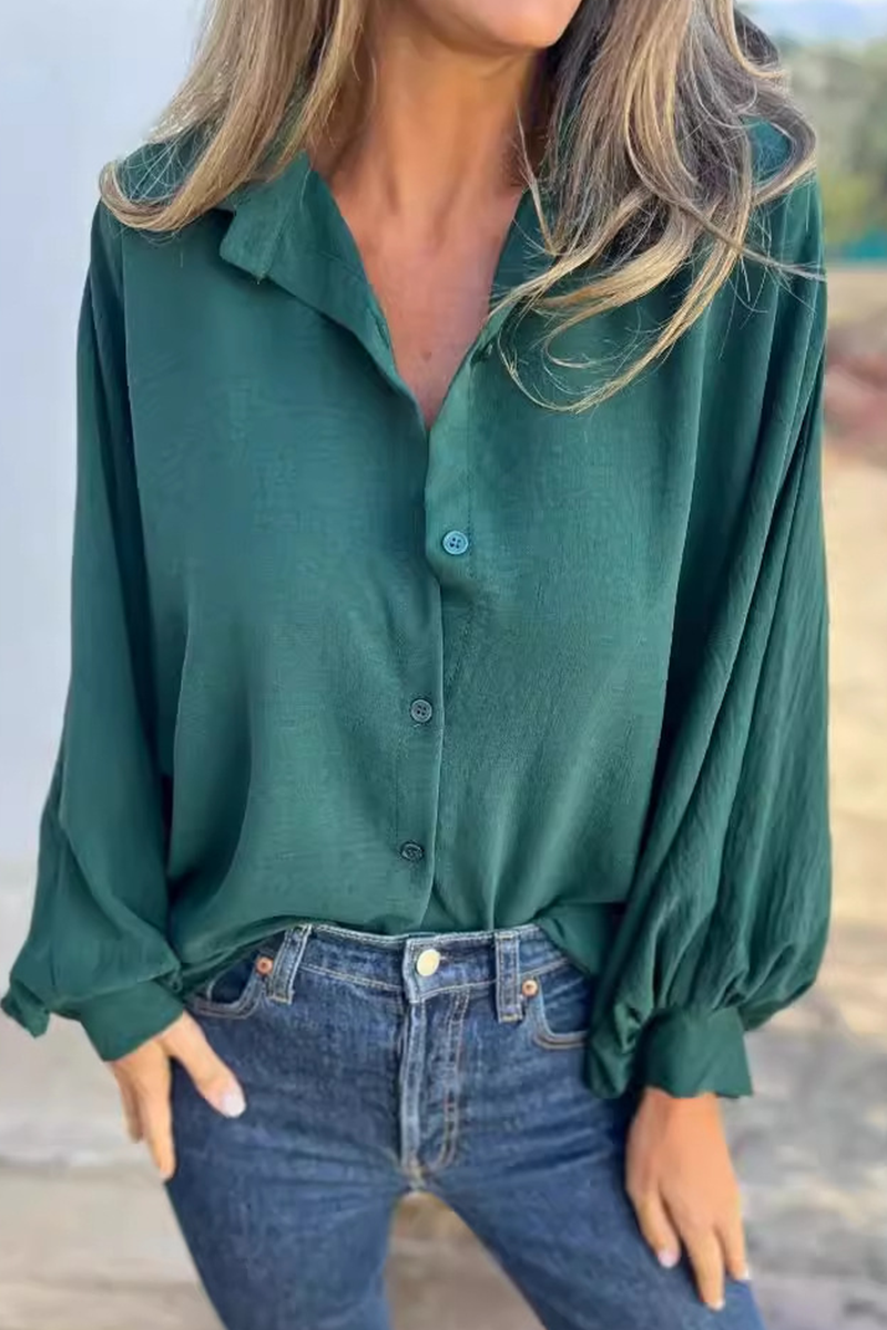 Leandra - Blusa elegante e casual a maniche lunghe