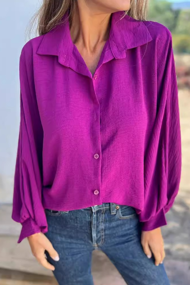 Leandra - Blusa elegante e casual a maniche lunghe