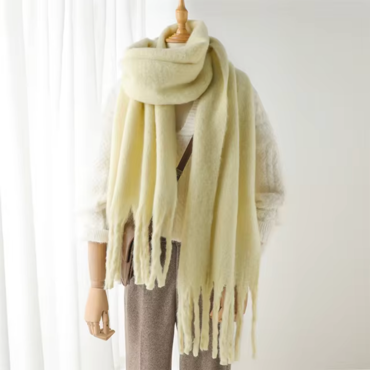 Oneka - Sciarpa invernale in cashmere