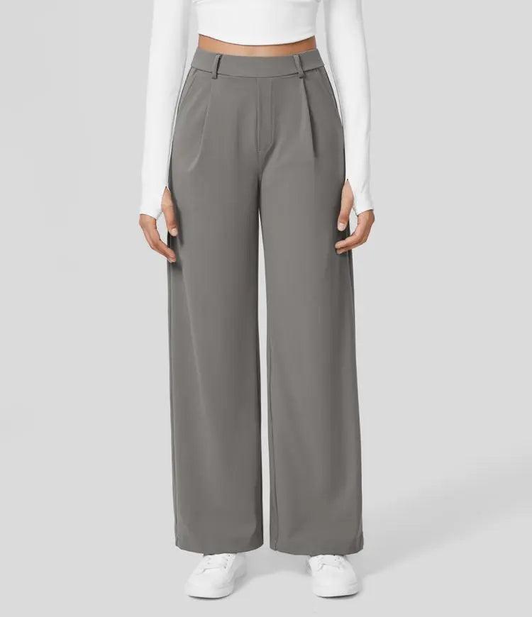 Natalya - Pantalone casual a gamba dritta con stile elegante