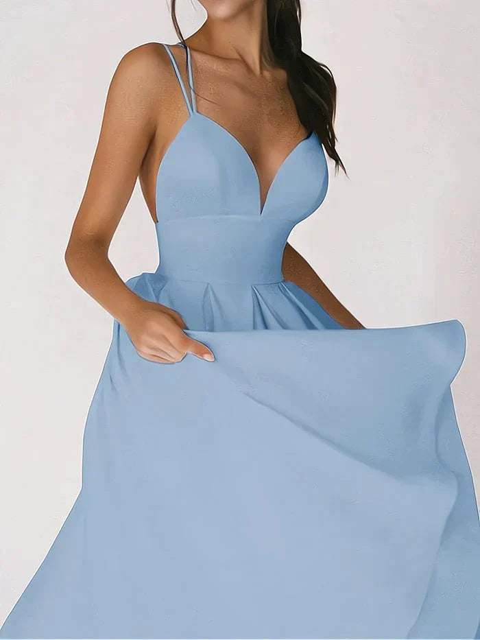CHANTAL - Elegante abito con scollo a V
