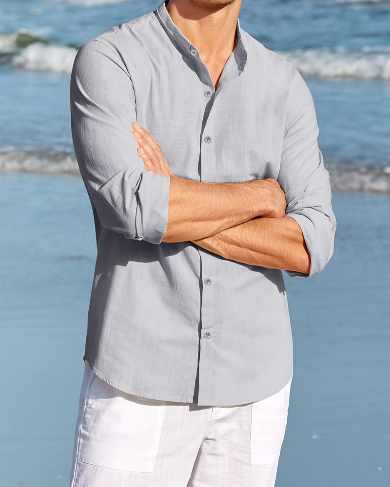 Marcos - Camicia a manica lunga con bottoni, comoda e casual