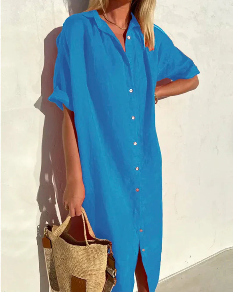 Viana - Abito camicia estivo da donna