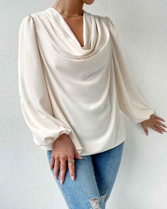 Noralie - Blusa a maniche lunghe dallo stile ampio