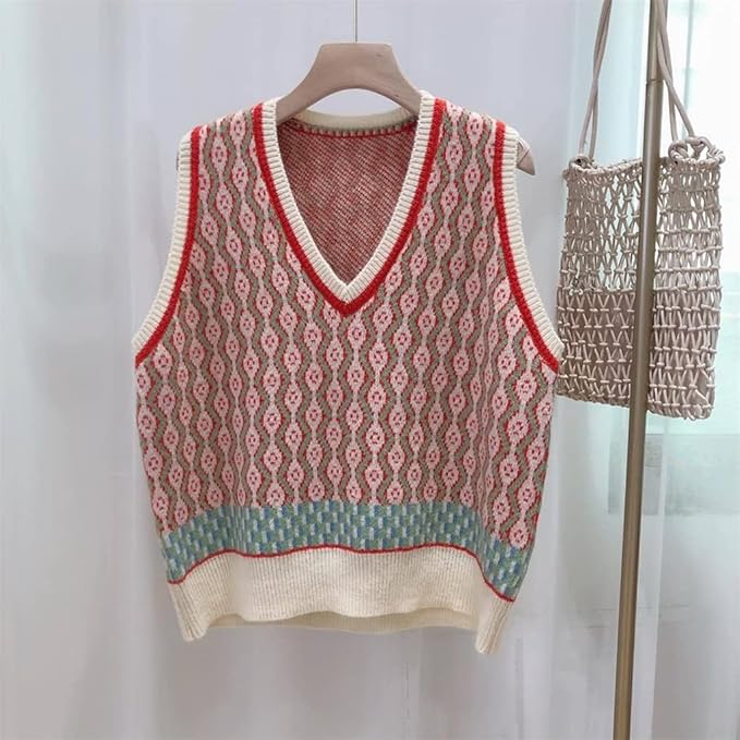 Almira – Gilet senza maniche in maglia con scollo rotondo