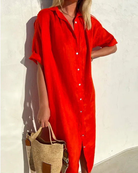 Viana - Abito camicia estivo da donna