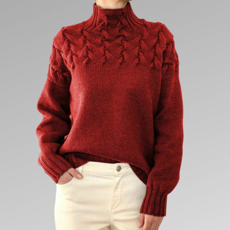 Camelia - Elegante maglione a collo alto