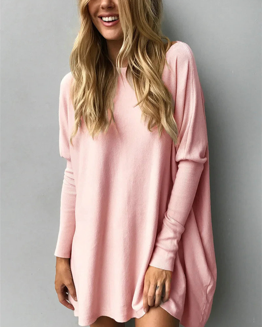 Bellona - Maglione casual oversize con girocollo