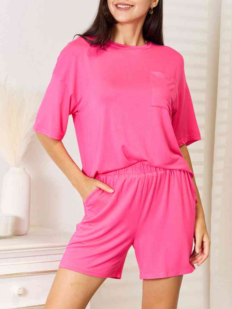 Cressilda - Completo casual con t-shirt oversize e pantaloncini