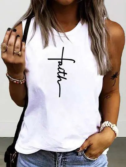 Harriet - Canotta da donna con scollo tondo