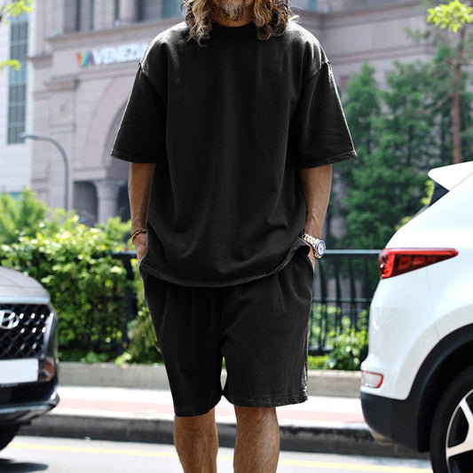 Johan - Set Casual con T-Shirt Oversize e Pantaloncini