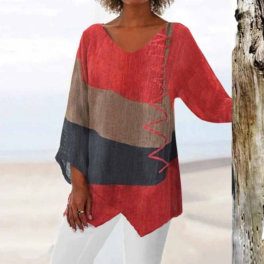 ELADIE - Camicia tricolore alla moda