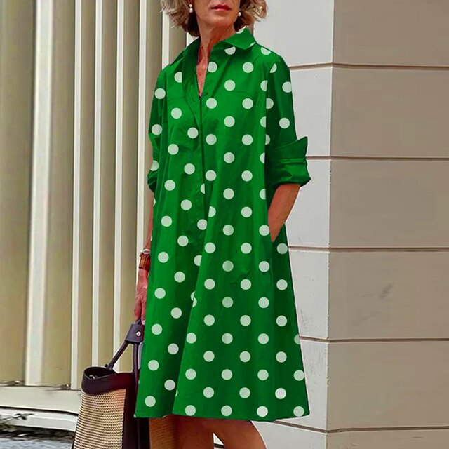 ALLISON - Abito vintage a maniche lunghe