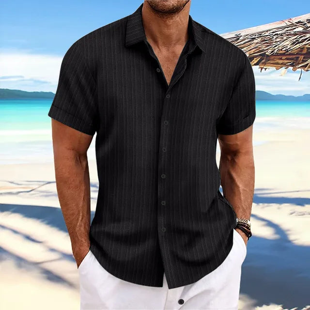 Matthews - Camicia a maniche corte con bottoni dallo stile casual
