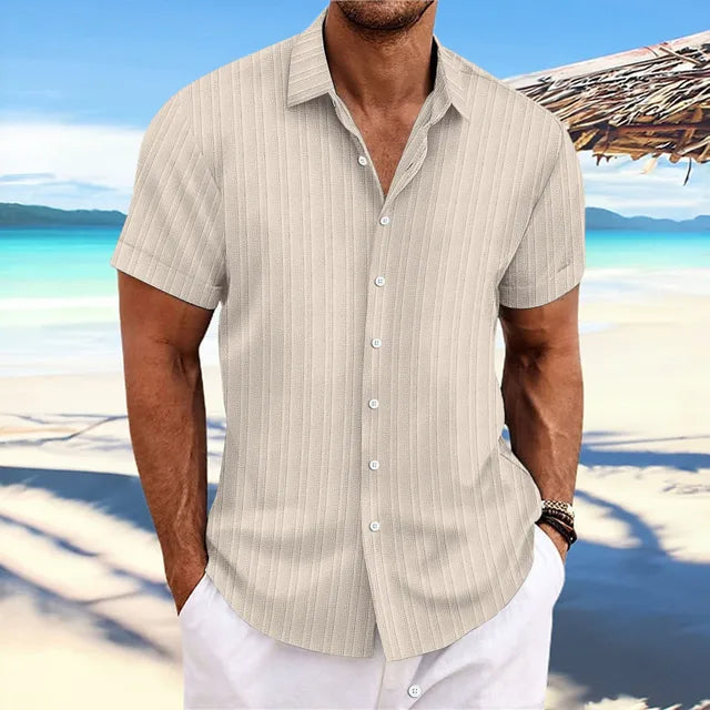 Matthews - Camicia a maniche corte con bottoni dallo stile casual