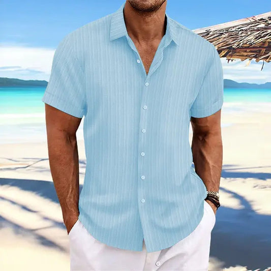 Matthews - Camicia a maniche corte con bottoni dallo stile casual
