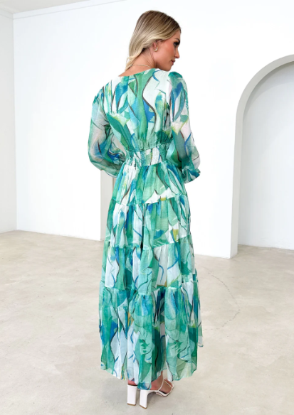 Lisa - Maxi abito con scollo a V